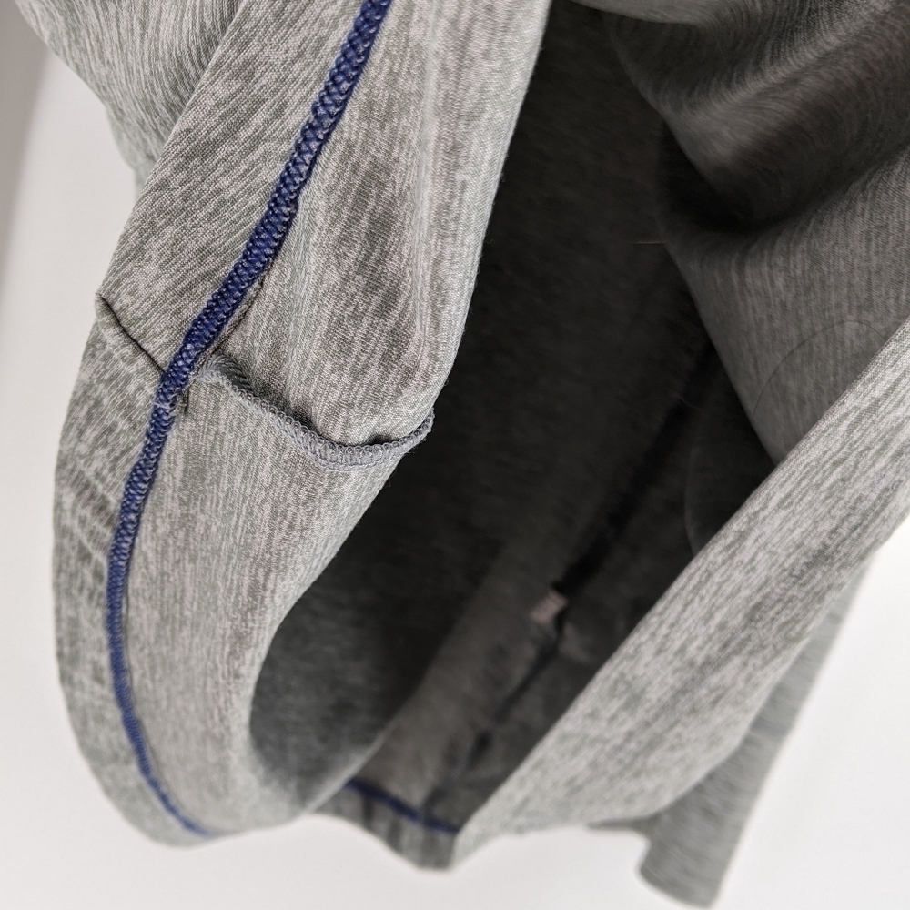 Under Armour UA Loose 1/2 Zip Pullover Long Sleeve Gray Blue Avalanche Fastpitch - Picture 7 of 10